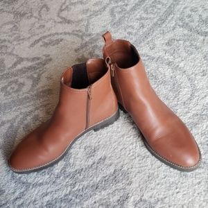 Sz 11 Lands' End Side-zip Flat Chelsea Boots